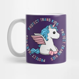 Protect Trans Kids Unicorn Mug